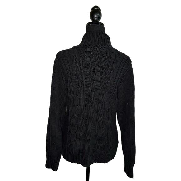 Croft & Barrow Black Button Up Sweater Cardigan, Large, Pre-Owned - Picture 2 of 5